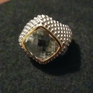 Beautiful Natural Citrine Dome Ring (Size 7)